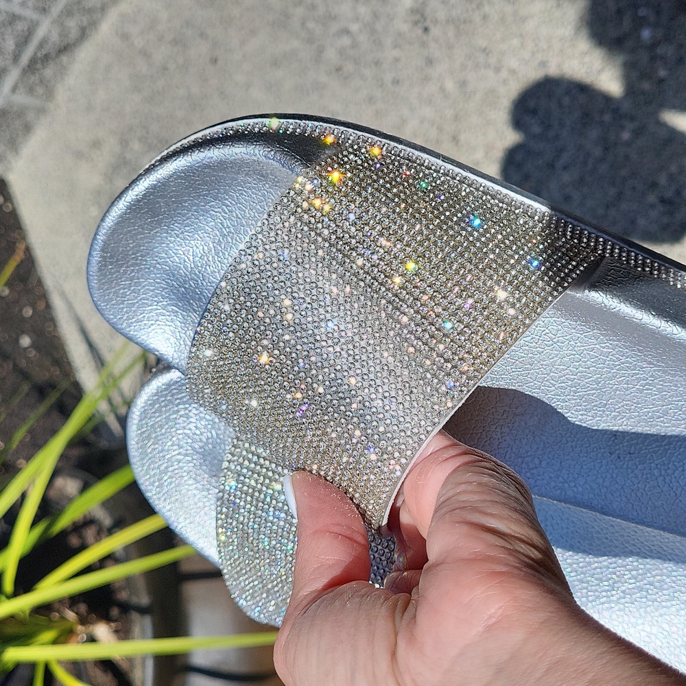 Silver Sparkle Pool Slides